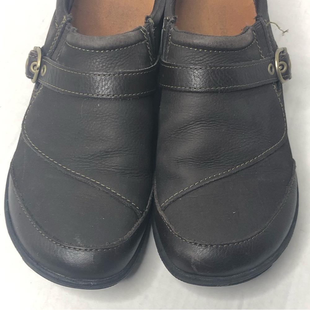 Merrell Shoes Womens 9 Dassie Buckle Brown Slip On Comfort Nubuck Leather - Picture 3 of 12